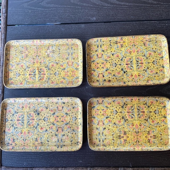 Vintage Japanese Papermache Trays - Picture 1 of 16